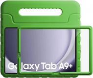 HappyCase Candy+ Kinder Hoes Geschikt voor Samsung Tab A11 Plus / Tab A9 Plus | Tablethoes met Ingebouwde Screenprotector | Kindvriendelijk | Beschermhoes | Handvat en Standaard | Kinderhoes | Groen