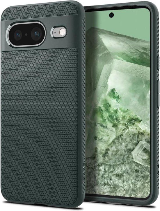 Spigen Liquid Air Hoesje voor de Google Pixel 8 - Back Cover Flexibel TPU Groen