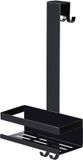 Wenko Doucherek Bribano Uno RVS mat zwart 23x44,5cm