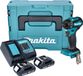 Makita Perceuse sans fil DDF 083 SYJ 18 V 40 Nm 1/4'' sans balais + 2x batterie 1,5 Ah + chargeur + Makpac