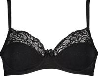 Hunkemöller Dames Lingerie Niet-voorgevormde beugel bh Sophie - Zwart - maat D85