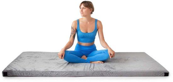 MKS. Draagbaar Traagschuim Matras - Opvouwbaar - Lichtgewicht - 7 cm - Wit - Eenpersoons