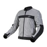 OZONE MOTO Dart Motorjack voor heren, textiel, ellebogen en schouderbeschermers, reflecterende elementen, mesh-inzetstukken, 4 zakken