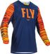 FLY Racing Kinetic Wave Navy Oranje Jersey - Jas