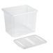 Sunware boîte de rangement - plastique - 45 litres - transparent - 45 x 36 x 36 cm - avec couvercle