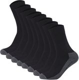 Camano Sokken Set van 8 Zwart Effen Unisex Volwassenen Schoenmaat 43-46