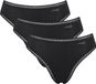 Sloggi Women GO Crush High leg (3-pack) - dames slip - zwart