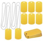 Merkloos Aluminium Set van 10 Aluminium Label Tags voor DIY Projecten