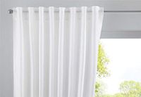 Cationic »JENA« HxB 145x140 cm wit ondoorzichtig linnen look gordijn gemêleerd gordijnband met gordijnhouder 2019037