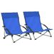 VidaXL Terras Oxford Tuinstoel, Staal, Blauw, 2 stuks
