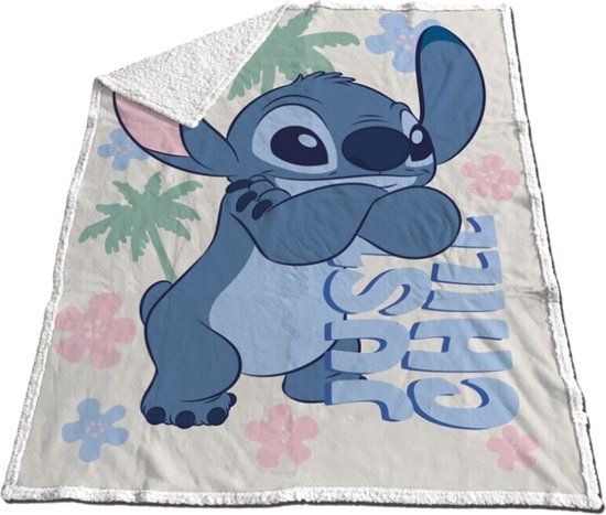 Lilo en Stitch Lilo & Stitch Stitch Just Chill Fleece Plaid 130 x 170 cm