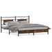 VidaXL Bedframe Gerookt Eiken 183x213 cm