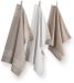 Walra Keukenset Superior Kitchen Set - 2x 50x70 + 1x 50x50 - 100% Katoen - Taupe / Wit