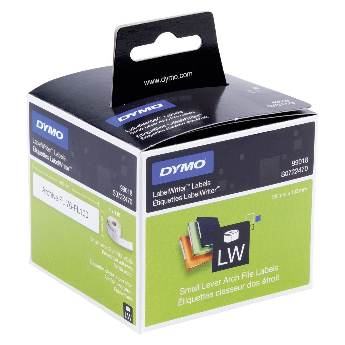 DYMO LW - Kleine LAF-labels - 38 x 190 mm - S0722470