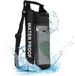 Unyqoos Sac étanche/Sac sec 2L Sac à dos à enroulement/Sac de téléphone/Sac pour voyager/nager/faire du bateau, camping, kayak/pêche activités de rafting en plein air et sports nautiques, noir