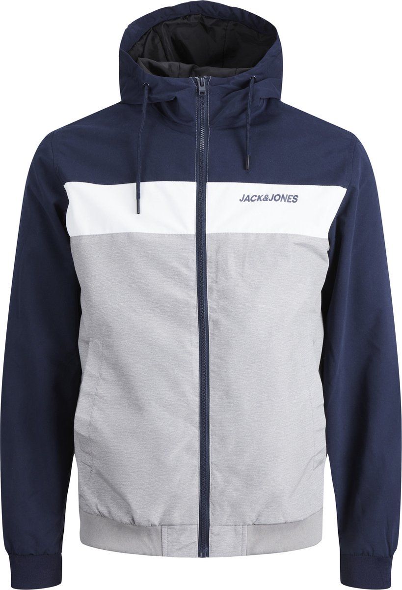 Jack & Jones ESSENTIALS JJERUSH HOOD BOMBER NOOS Heren Jas - Maat L - Blauw