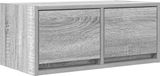 vidaXL - TV-meubel - 60x31x25,5 cm - bewerkt hout - grijs - sonoma eikenkleurig