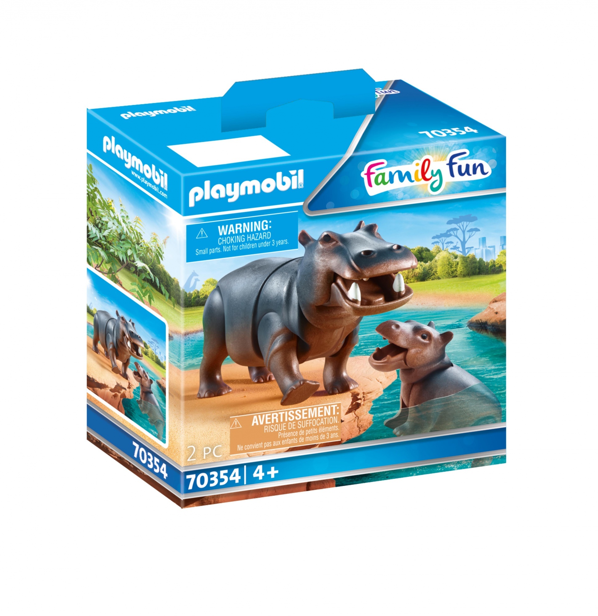 playmobil FamilyFun Playmobil 70354 Family Fun Nijlpaard Met Baby