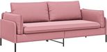 vidaXL Canapé 3 places Rose Velours 222 x 81 x 89 cm