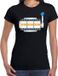 Bellatio Decorations Shoppartners Bv Fruitmachine boring/drunk / gokmachine saai/dronken fun t-shirt - zwart - dames - Feest outfit / kleding / shirt XS