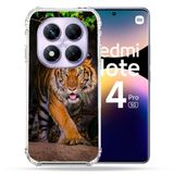 Cokitec Versterkte hoes voor Xiaomi Redmi Note 14 Pro 5G Animal Tiger Jungle