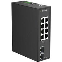 D-Link DIS-100G-10 netwerk-switch Unmanaged L2 Gigabit Ethernet (10/100/1000) DIN rail Zwart