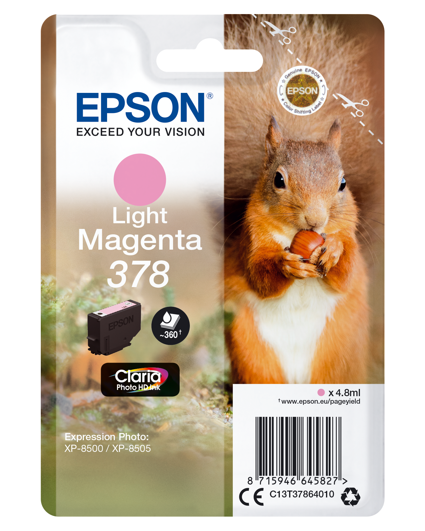 Epson 378 Light Magenta inktcartridge - C13T37864020