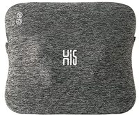 Hi5 Bravo Shiatsu-massagekussen met warmtefunctie, automatische uitschakeling, wasbare overtrek voor schouders, nek rug en benen, donkergrijs