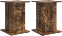 vidaXL Plantenstandaard 2 stuks Gerookt eiken 30,5 x 30 x 43 cm