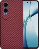 Techsuit Hoesje geschikt voor OnePlus Nord CE 4 Lite - Carbonite FiberShell Carbon Back Cover - Rood