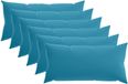vidaXL Coussin - 6 pièces - HEERLEN - Bleu clair - 40 x 70 cm - Polyester