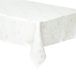 Merkloos Tafelkleed Kerst Goud Sneeuwvlok 140x360cm - Rechthoekig - Wit - Polyester