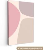 OneMillionCanvasses Canvas schilderij 90x140 cm - Pastel - Modern - Wanddecoratie
