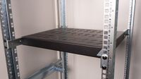 ROLINE 19-inch plank 1 U, 350 mm diep 50 kg zwart