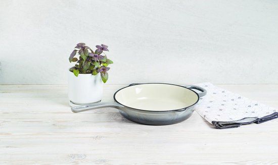 Masterpro Pan Masterpro Gietijzer Ø 25 cm Wit - Koekenpan