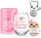 Verre à vin avec le texte "Ma personne préférée", 450 ml, avec un symbole de chance