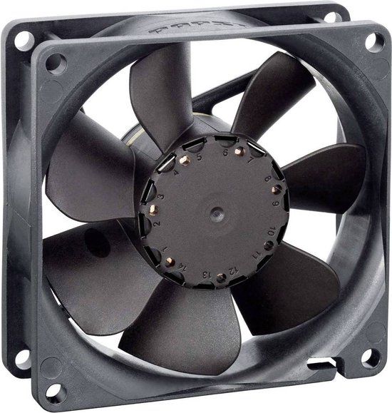 EBM Papst 8414N/2HP Axiaalventilator 24 V/DC 78 m³/h (l x b x h) 80 x 80 x 25.4 mm