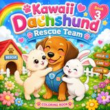 Kawaii Rescue Team: Cute Animal Coloring Book