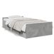 vidaXL Bedframe, betonkleur, 75x190 cm, houtvezelplaat