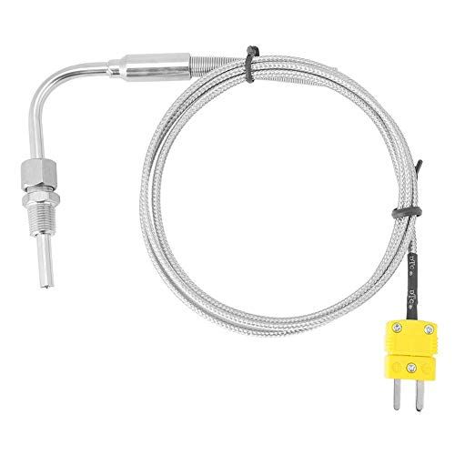 Tangxi 1/8 \"NPT thermokoppel type EGT K, hittebestendige uitlaatgastemperatuursonde met zichtbare punt en aansluiting, Mini K thermokoppel temperatuursonde meetbereik voor miniconnectors