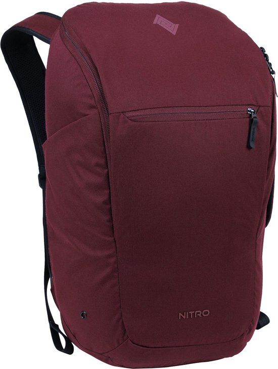 Nitro Nikuro Traveller Rugzak met laptopvak 17 inch 32L Wine (rood)paars