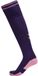 Hummel Sokken Element Football Sock 204046 Lila Mannen Polyester Hoog Effen Vocht absorberend