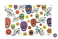 Excelsa Calavera Set van 6 Placemats, veelkleurig, 43 x 28,5 cm, 6 stuks