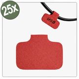 Quadrios 26CA788 Kabeletiket 40 x 20 mm Rood 25 stuks