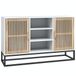vidaXL Dressoir, wit, 105x30x65 cm, bewerkt hout