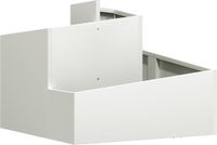 vidaXL Plantenbak Wit 60 x 60 x 50 cm Koudgewalst staal