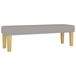 vidaXL Banc 100x30x30 cm tissu gris clair