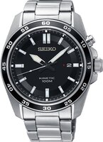 Seiko Kinetic SKA785P1 Herenhorloge - 42 mm - Zwart