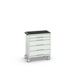 Bott Verso Mobiele Kast | 800x550x965mm | 5 Laden | Top Tray | RAL 7035