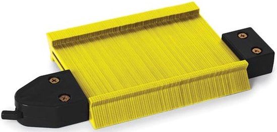 Toolland Contourmal met vergrendeling - 20.5 cm - Geel/Zwart